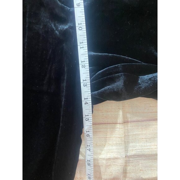 NWT Loft Women's Black Velvet The Peyton Trouser Casual Pants - 16 Tall - Picture 8 of 16